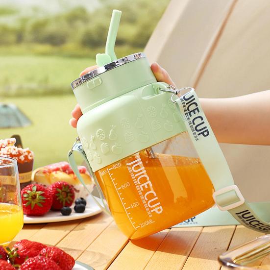 Mini Cordless Juicer Cup 10-Blade Portable Smoothie Maker Rechargeable Drinking Blender for Fruits Protein Shakes