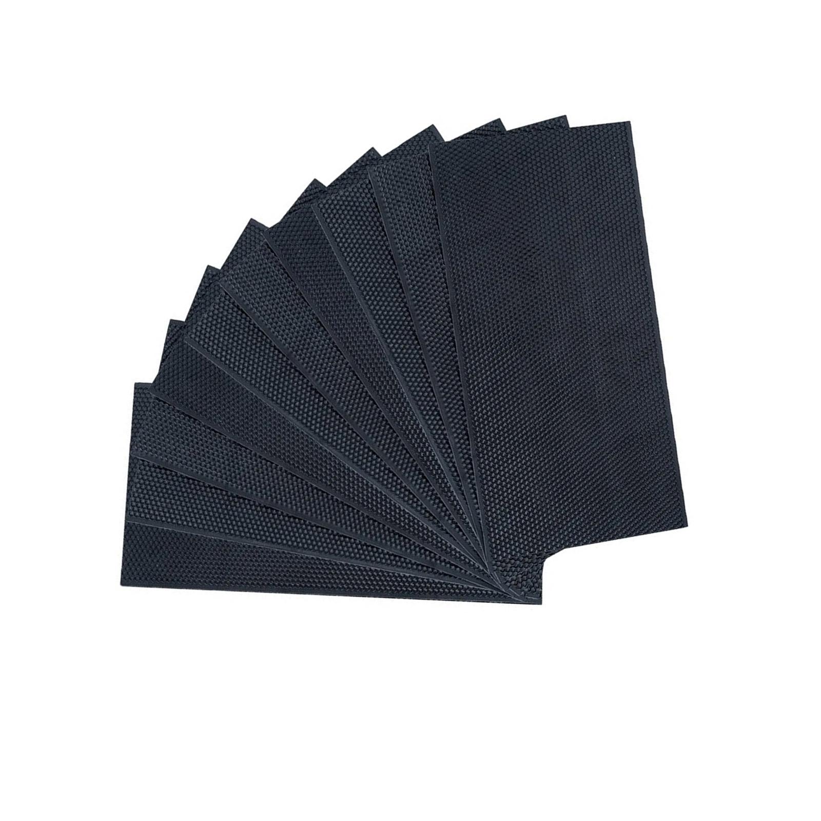 Pack of 10 Waterproof Plastic Bees Hives Substructure Sheets Featuring Wax Coating Harmless to Bees for Sustainable Use чёрный