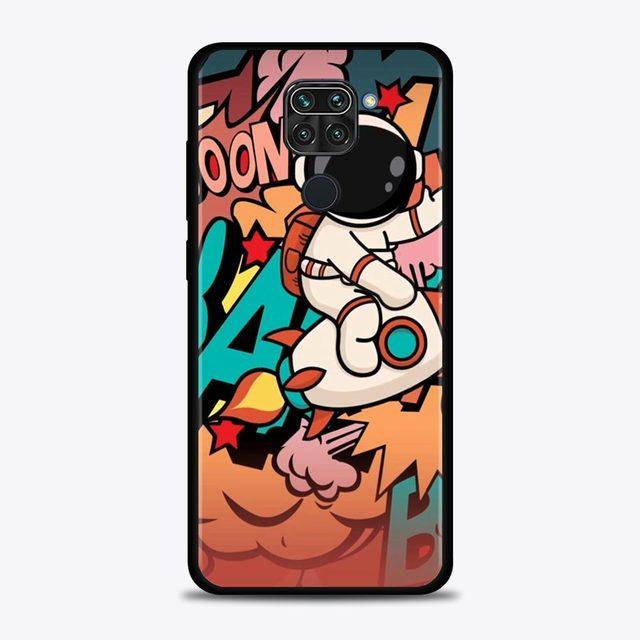 Nette Cartoon Astronaut Fall Für Xiaomi Redmi Hinweis 11 9 8 10 Pro 9s 8t 7 10pro Max coque Für Redmi 11 9 9c 9a 8 8a 7 7a Abdeckung