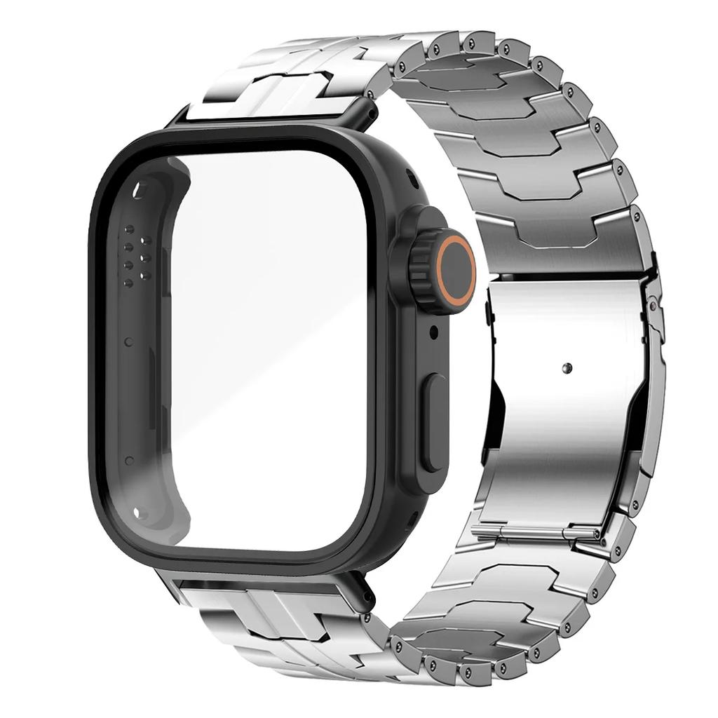 Rostfritt Stål Armband+BoettFör Huawei Watch Fit 4/4 Pro Rem Metallarmband Byt till Ultra PC Skydd Armband För Huawei Fit3