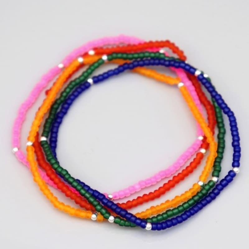 BONBEAU Color layered daily beads Bracelet Layered simple bead bracelet 5 colors