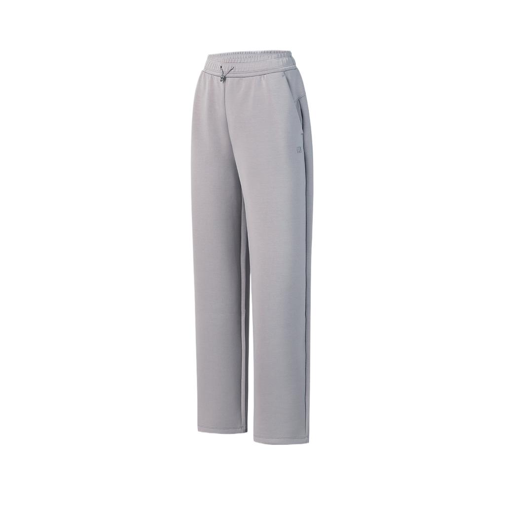 Fila Fitness Series Solid Color Drawstring Elastic Waist Knitted Sports Pants Women pants A11W621623FGY