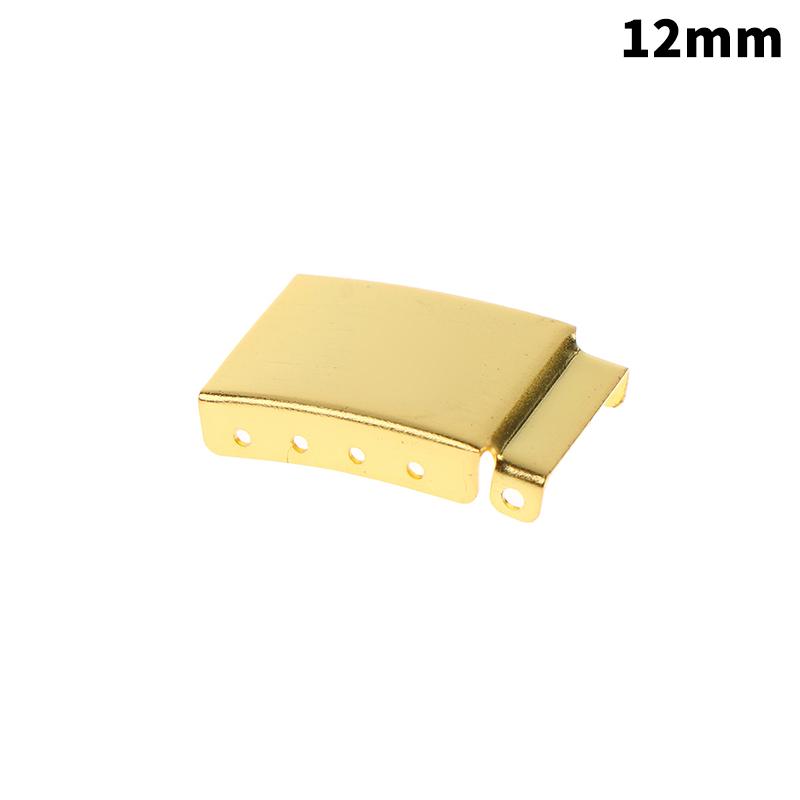 

1 шт. Стальной ремешок для часов Браслет Удлинитель Застежка Расширение со ступенькой Золотой/ Серебряный Цвет 12-24 мм Аксессуар для ремонта часов 12MM золотой