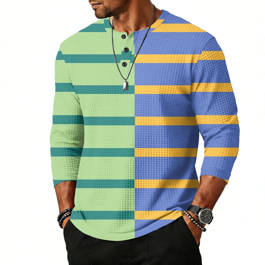 Herrtopp med raglanärm och trekvartsärm