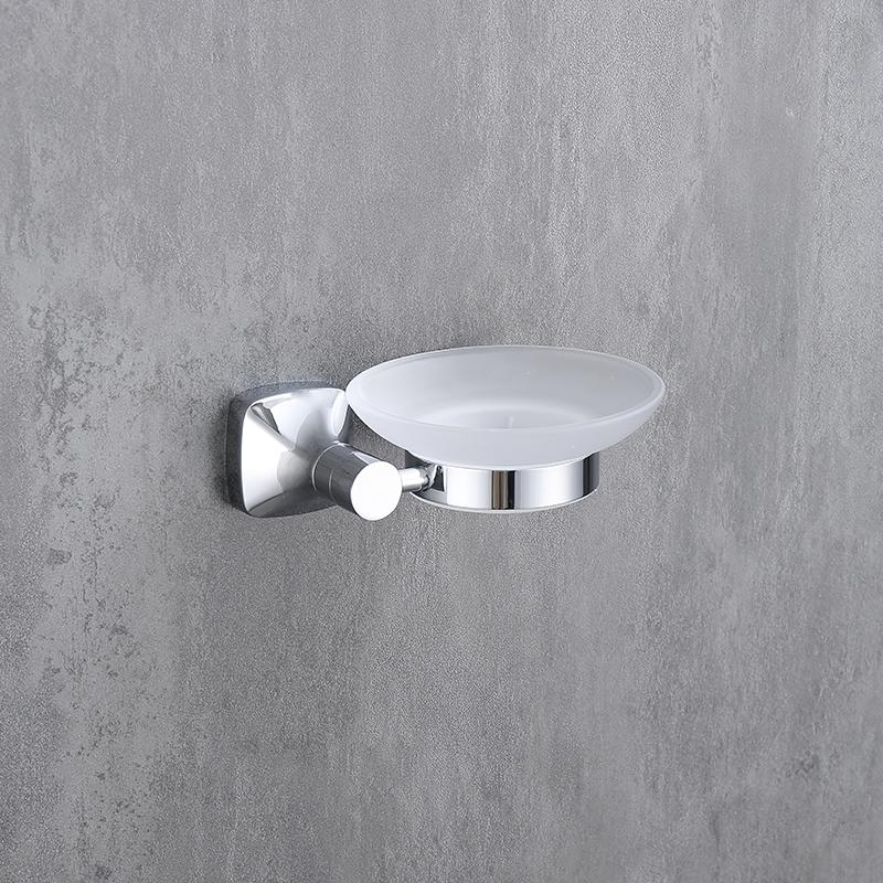 Household Chrome Bathroom Accessories 304 Stainless Steel Toilet Brush Cup Holder Soap Dispenser Hardware Pendant Frosted Glass