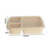 Portable Wheat Straw Bento Box: Insulated, Multi-Compartment, Japanese-Style, Microwave Safe for Office Workers & Students