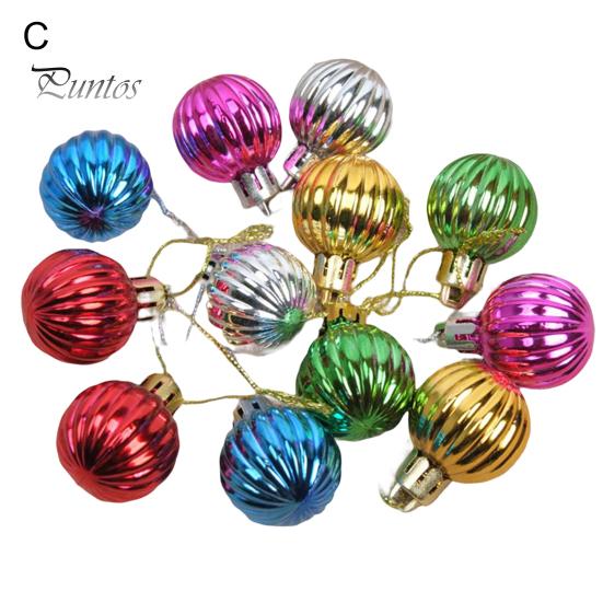 12Pcs 3cm Delicate High Gloss Festival Prop Lightweight Xmas Party Decoration Mirror Disco Ball Pendant Supplies Christmas Hanging