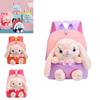 Adorable Mochila de Peluche de Conejo Para Niñas Con Diseño Transpirable Ligero Duradero