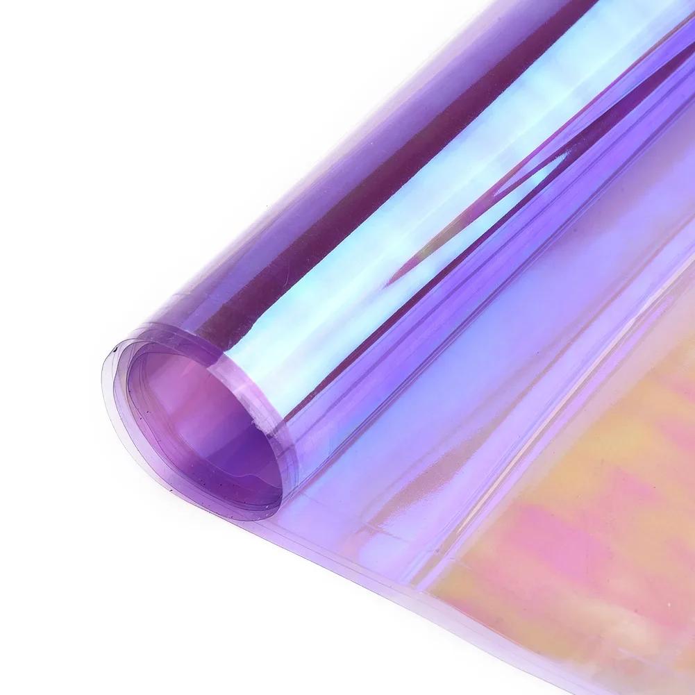 LILA Chamäleon Auto Styling Scheinwerfer Rückleuchten Durchscheinende Folie Lichter Eingeschaltet Ändern Farbe 12"X24"In Autofolienaufkleber