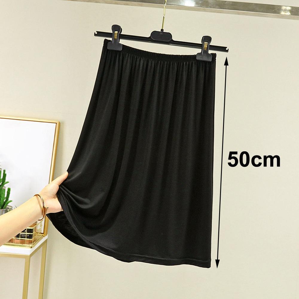 High Waist Underskirt Anti-glare Innerwear Short Skirt Fashion Half Length Skirt for Women