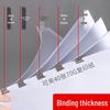 Push Clip Folder: Stationery Test Paper, Student Clip, Office File Binder, Book Fixer.