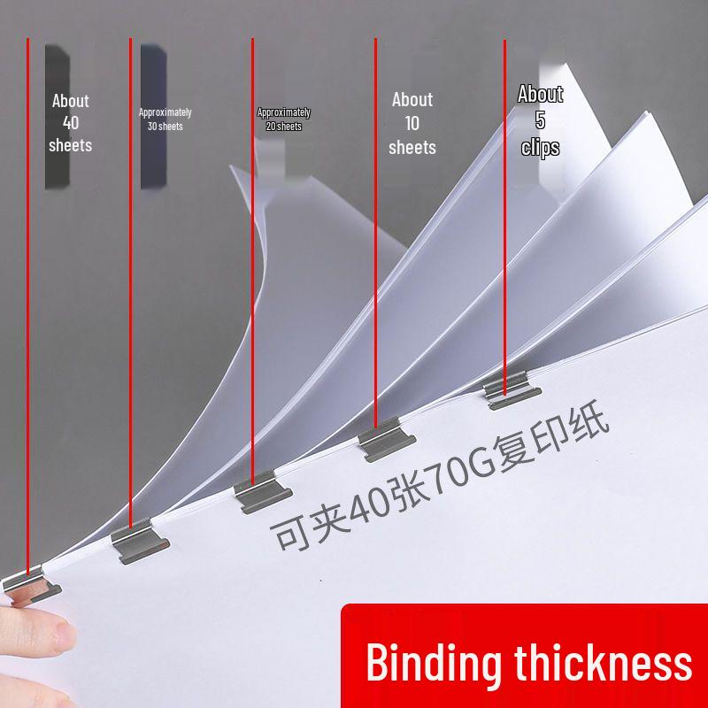 Push Clip Folder: Stationery Test Paper, Student Clip, Office File Binder, Book Fixer.