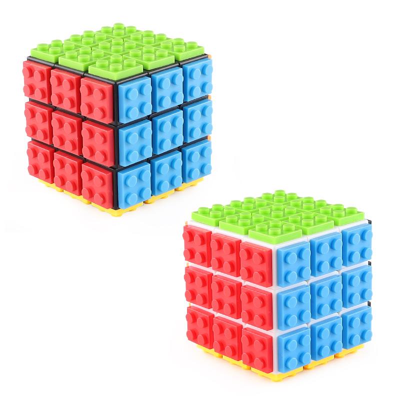 Building Block Cube Puzzle Diy Children'S Educational  Early Learning 3D Cube Puzzle Stress Relief Building Toy