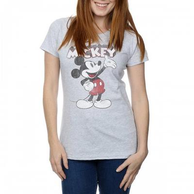Camiseta feminina/senhora apresenta Mickey Mouse