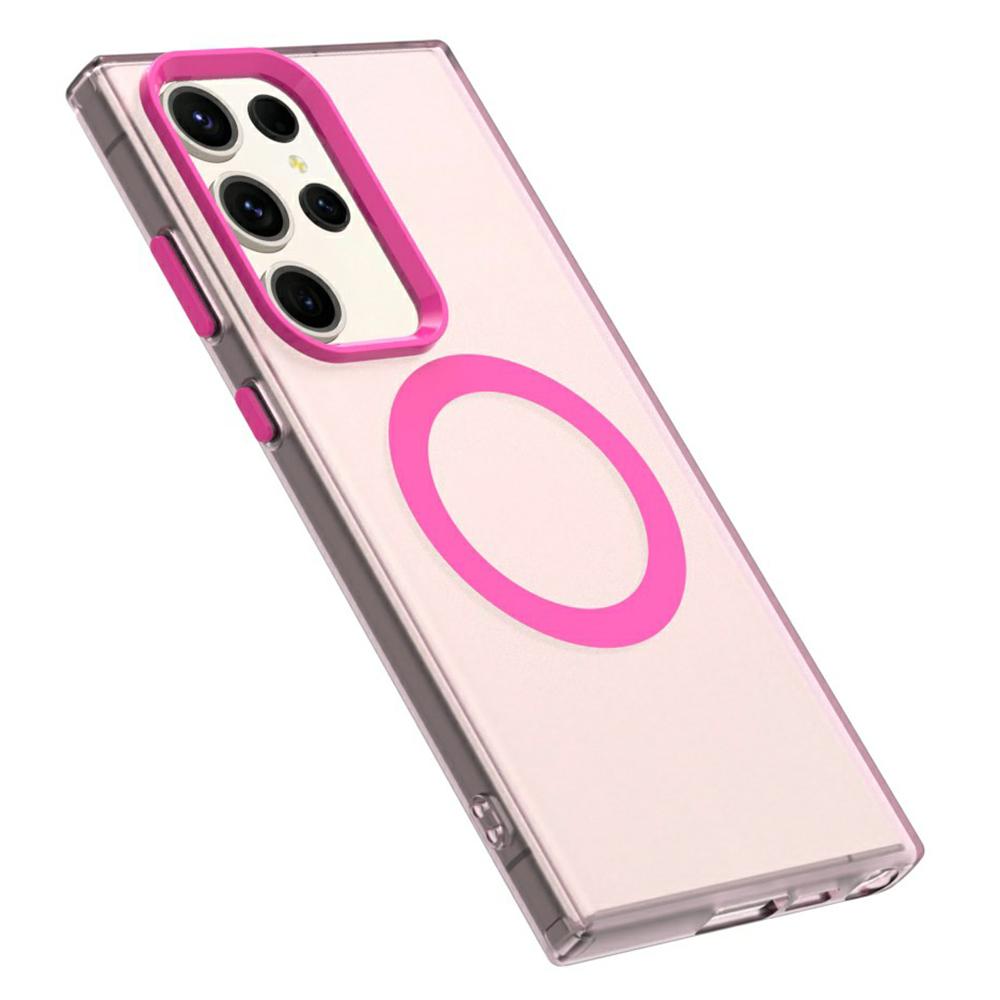 Candy Series For Samsung Galaxy S24 Ultra Case Compatible with MagSafe PC+TPU+PET Anti-Drop Phone Cover