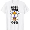 Cute KPop Shirt Fueled By Boba And K-Pop Bubble Tea Hamster T-Shirt