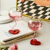 High aesthetic and caring white wine high footed glass, red wine glass, household light luxury Valentine's Day wedding gift.zwq
