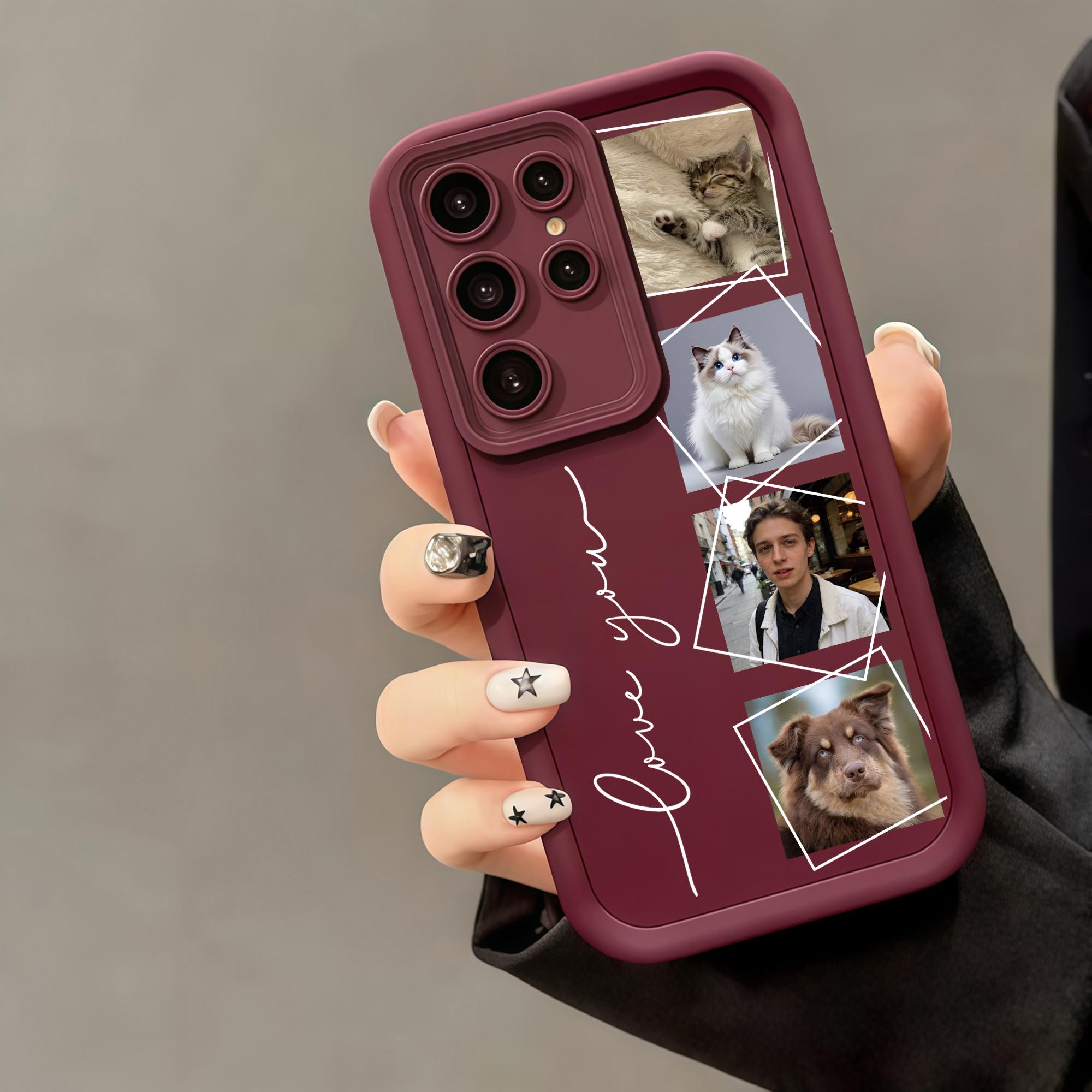 

Custom Photo Family Friends Couple Pictures Soft TPU Phone Case For Samsung Galaxy S26 S25 S24 S23 S22 S21 S20 Ultra Plus FE A56 For Galaxy S26 Ultra