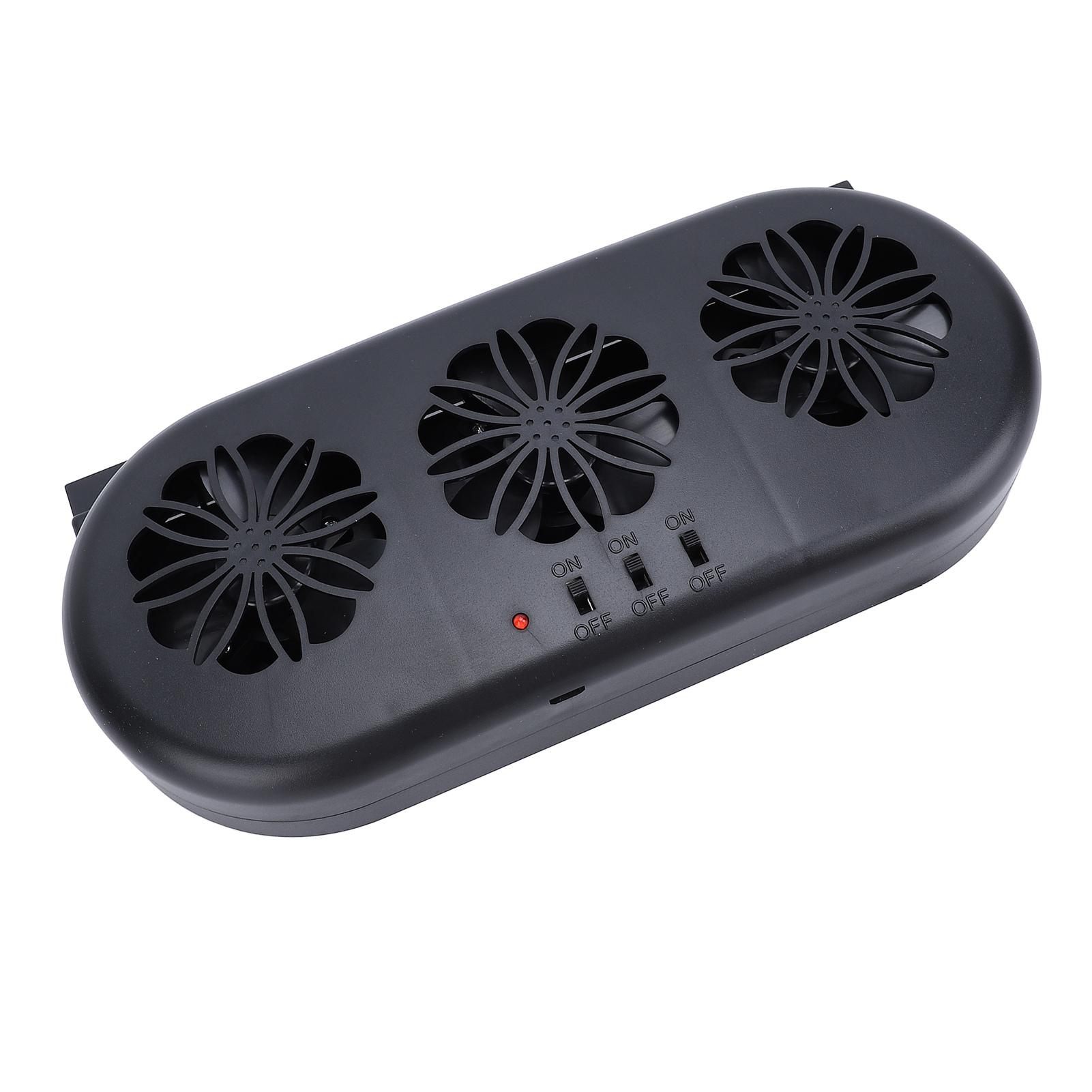 Car   Vent Cooling Fan SUV Window Cooler 3 Outlet USB Plug in Circulation Exhaust Smoke