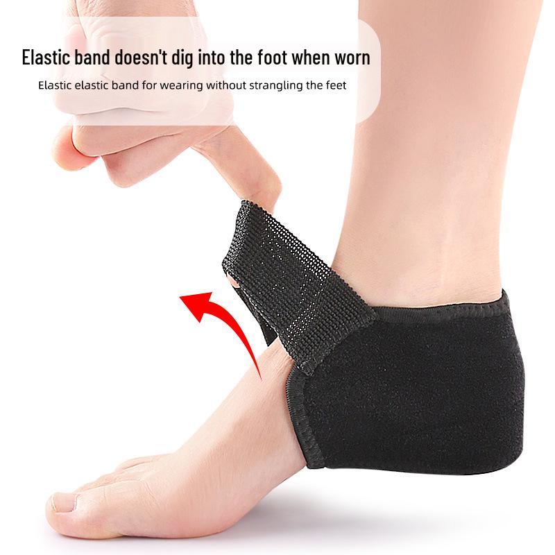 Silicone Shock-Absorbing Heel Sleeve: Pressure Relief, Height Boost, Anti-Slip, Anti-Crack Pad