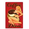 Vintage Pin Up Girl Tin Sign Plaque  Sexy Retro Metal Wall Decor for Bar Pub Club Man Cave  Classic Metal Sign Painting