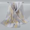 New Chiffon Printed Sun Protection Beach Scarf Scarf Thin Women's Versatile Chiffon Fresh Neck Scarf