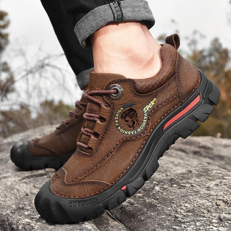 Outdoor Camping Wandern Schuhe Männer Echtes Leder Sport Turnschuhe Mann Reise Casual Schuhe Freizeit Wandern Klettern männer Schuhe