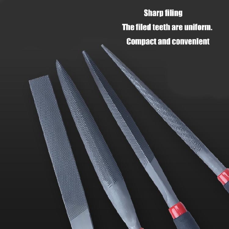4Pcs Mini Steel Files Mini Needle Flat File For Stone Glass Metal Carving Craft Flat File Woodworking Hand Tool Set