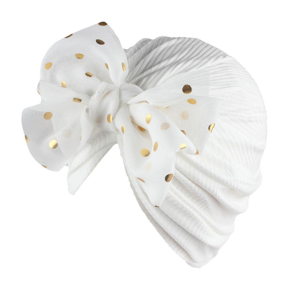Toddler Kids Hair Accessories Cotton Bowknot Beanies Head Wrap Baby Turban Hat Infant Hospital Hat