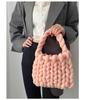 Icelandic Wool DIY Chunky Knit Korean-Style Tote Bag