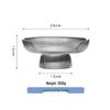 Vertical Striped High-Foot Glass Fruit Plate