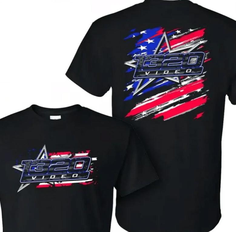 1320Video 2024 American Flag TShirt Size S5Xl For Fans Unisex T-Shirt L