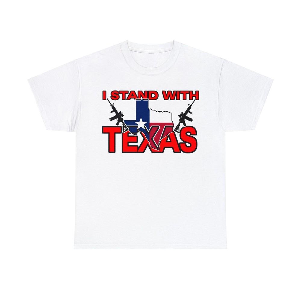 I Stand With Texas Hold The Border red unisex Short Sleeve Tee Unisex T-Shirt L