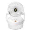 Portable Rechargeable Silent Desktop Fan with Digital Display and Large Airflow