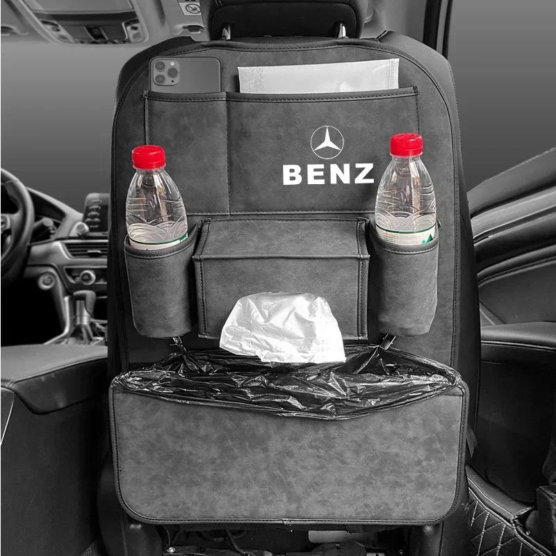 Autositz-Rücken-Aufbewahrungs-Organizer-Tasche für Mercedes Benz W211 W204 W210 CLA GLA Multifunktionale Aufbewahrungsbox Tasche zum Verstauen und Aufräumen