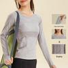 Lulu Women's Long-Sleeve Quick-Dry High-Elastic Yoga and Pilates Slim-Fit Running Top