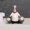 Bearded Chefs Creative Figures Statue Desk Decoration Professional Chef Character Resin Sculpture Ornaments Modern Home Decor