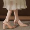 Fashion High Heels Women Sandals 2025 Summer Shallow Shoes Fad Woman Designer Elegant New Trends Slippers Dress Pumps Sandalias De Mujer
