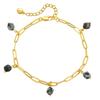 Minimalist Ins Style Irregular Cut Raw Stone Fresh Beach Anklet For Women