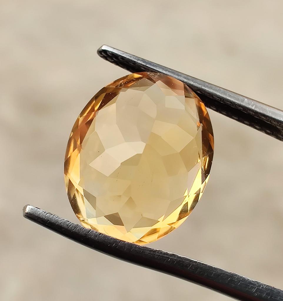 Oval Cut 11x9x6 mm Size Eye Clean Natural Citrine Loose Gemstone, 3.40 Carat Citrine Stone.