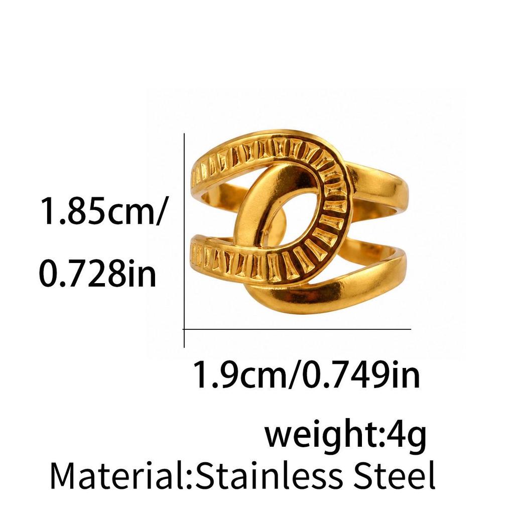 Vintage Hollow Out Adjustable Ring - Cool Korean Style Index Finger Jewelry