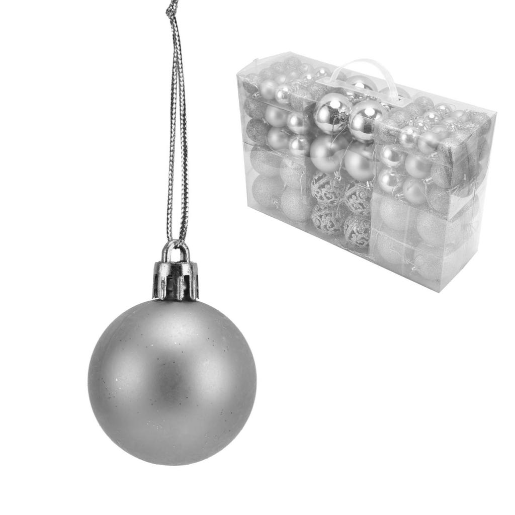 100pcs Christmas Ball Ornaments Shatterproof Hanging Balls for Christmas Tree Party