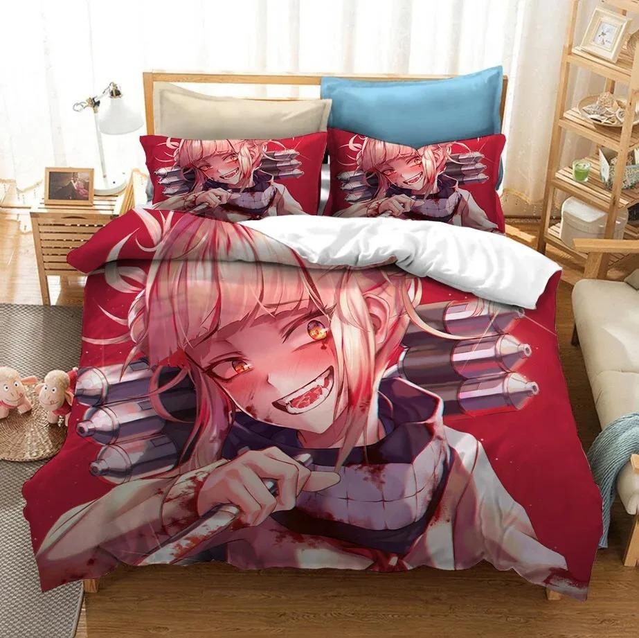 3D Printed Bedding Set Japan Anime My Hero Academia Duvet Covers With Pillowcases Bedclothes Bed Linen