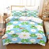 Lovely Green Frog Duvet Cover Set Baby Alpaca Bed Linen Horse Soft Bedding Set With Pillowcase For Girls Boys Gift Bedroom Decor