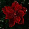 New 26CM Artificial Poinsettia Flower Sequins Glitter Christmas Glitter Flower Sparkling Sequins Flower Christmas Decoration