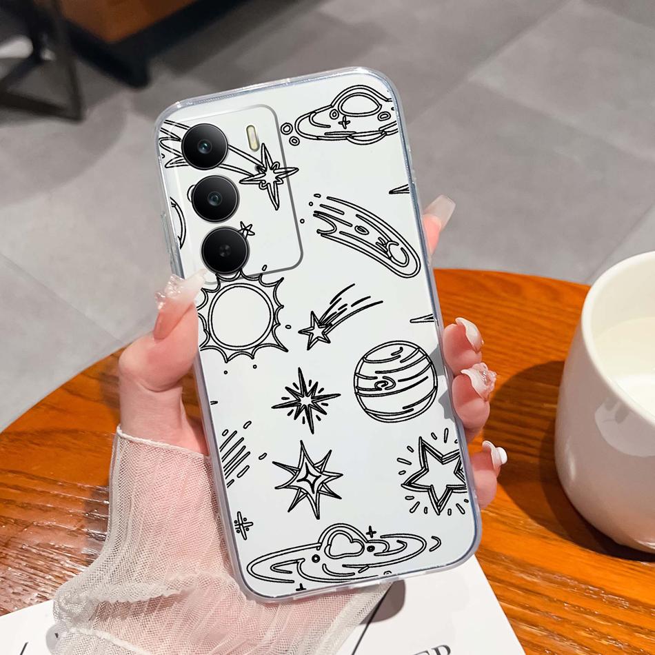 

Чехол для телефона Realme C75 Стиль досуга Прозрачный Мягкий ТПУ Сумки для телефона Для Oppo Realme C 75 4G Ударопрочный Тонкий Задняя крышка Funda Realme C75 (4G)