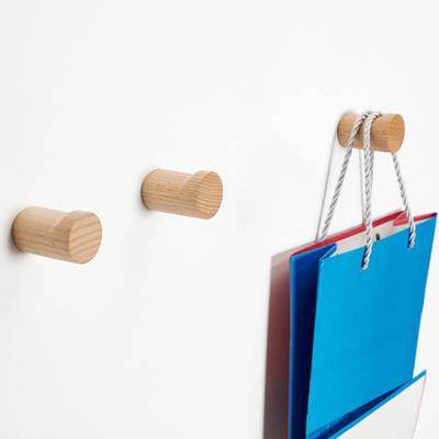 Nástěnný věšák na oblečení Spolehlivé dřevo Minimalistický design Dekorativní háček Vybavení pro domácnost