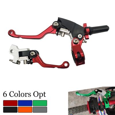 Motocross CNC 360° Folding Clutch Lever Brake Lever Set Fit For CRF KLX Xmotos BSE M4 M5 J3D M6 J11 M9 KAYO Mojoracing Dirt
