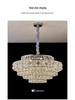 2025 Romantic Crystal Petal Chandelier - Cream Style, Warm Luxury for Living Room/Bedroom