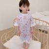Little Girls Sweet Princess Cartoon Print Summer Thin Sleep Dress Kids Home Nightgown